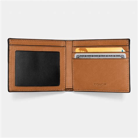 coach slim wallet men's